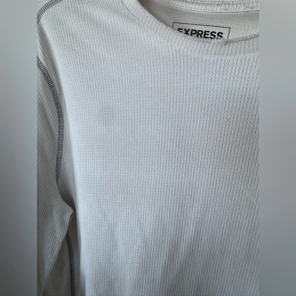 Express White Crewneck Sweater